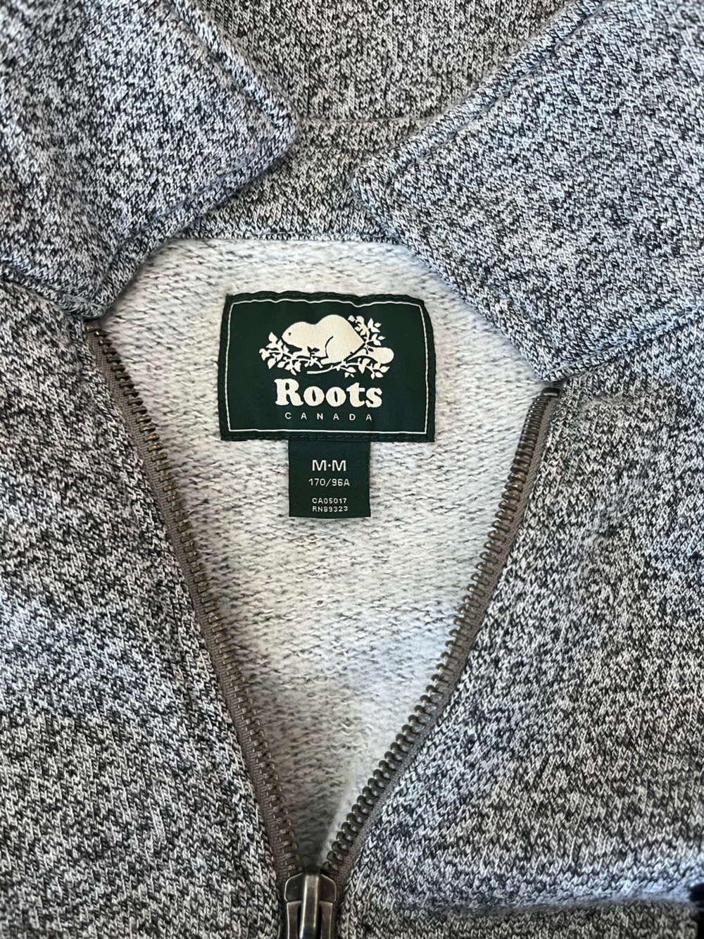 Roots Women’s Grey Marled Zip Cardigan - Picture 2 of 3
